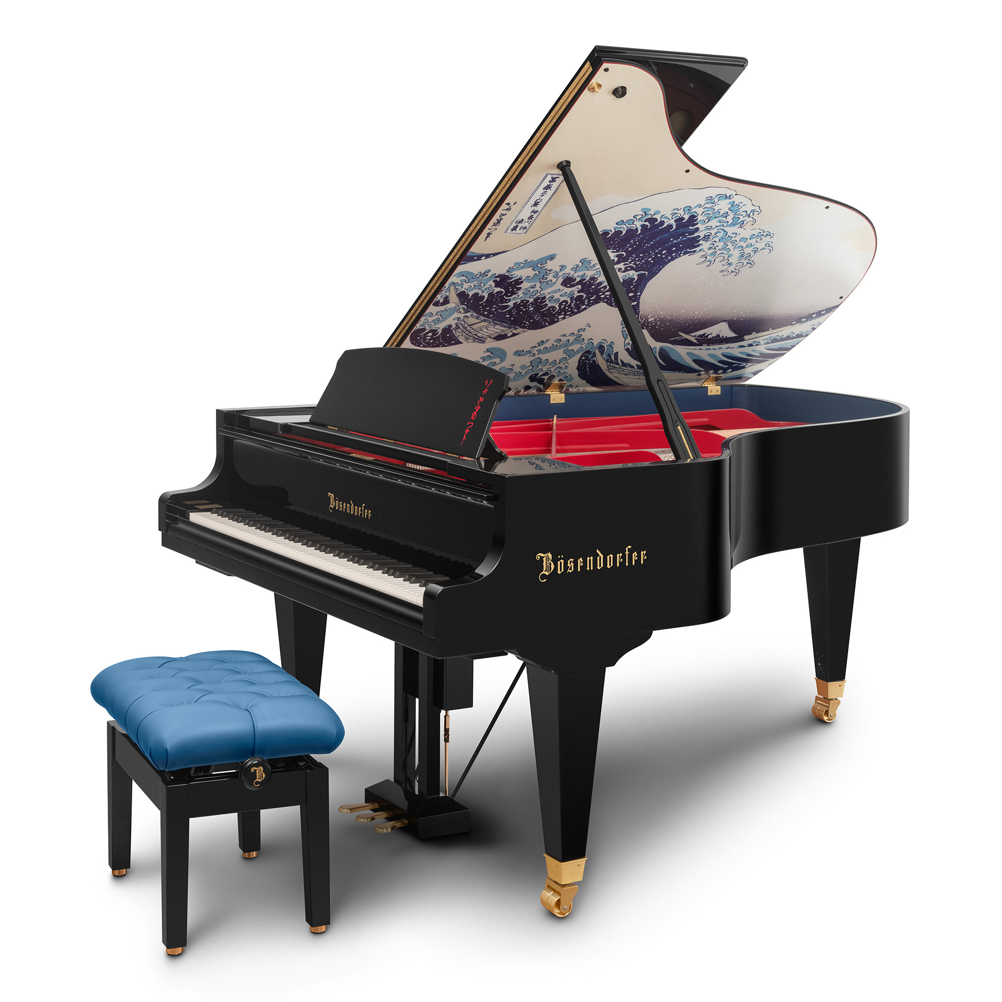 ベーゼンドルファーグランドピアノ 「The Great Wave off Kanagawa」(214VC)