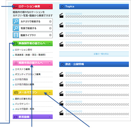 HPの使い方-サイドバー